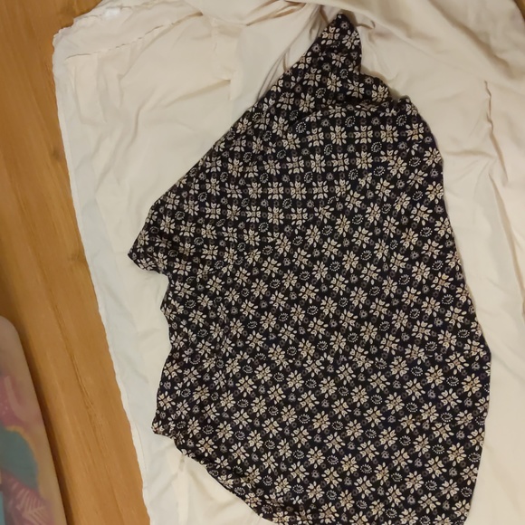 ab studio skirt sz pm brown & tan - Picture 2 of 3